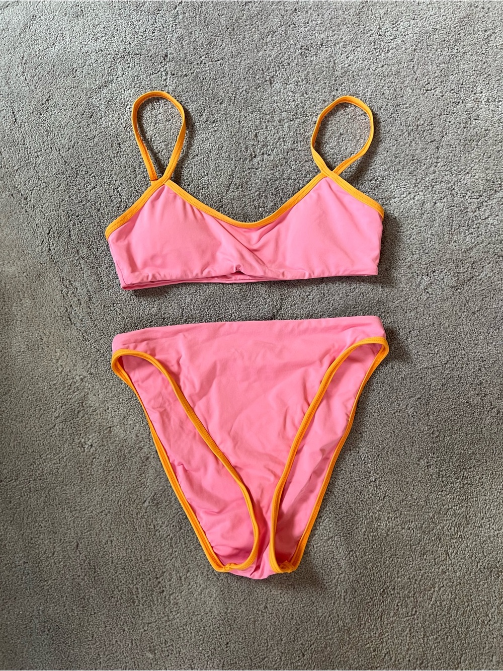 Dippin' Daisy's Pink and Orange Bikini Top